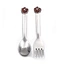 epoxy head bear spoon fork set